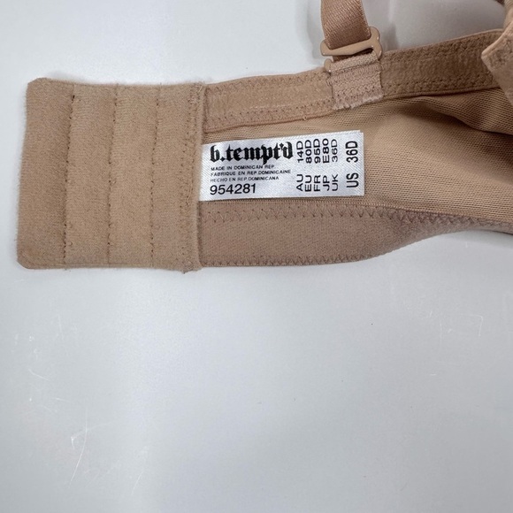 b.tempt’d Nude Strapless Underwire Bra 36D NWT - Picture 2 of 5